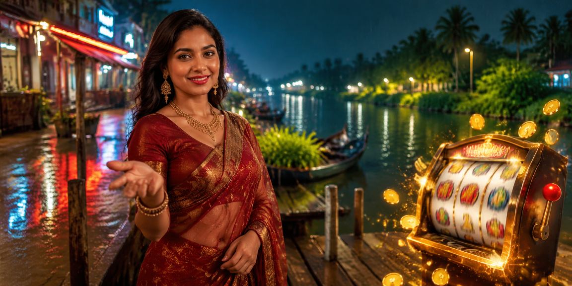 গাজীপুরে নিয়ন আলোয় স্লট গেম উপভোগ করছেন একজন খেলোয়াড়